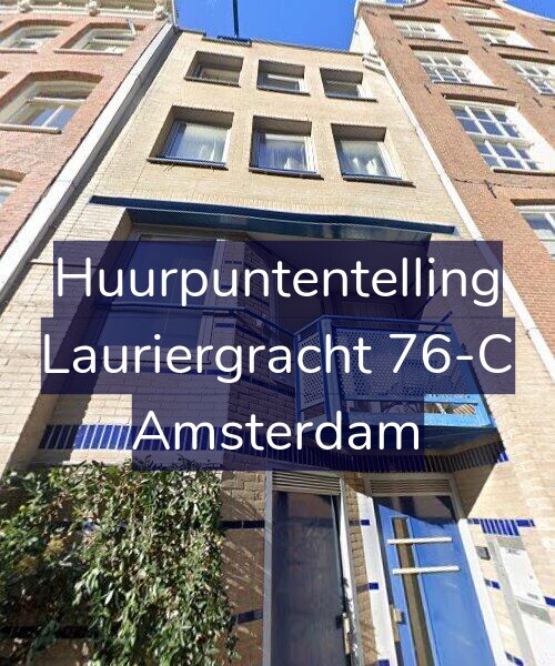 Foto gevel Huurpuntentelling voor Lauriergracht 76-C, Amsterdam