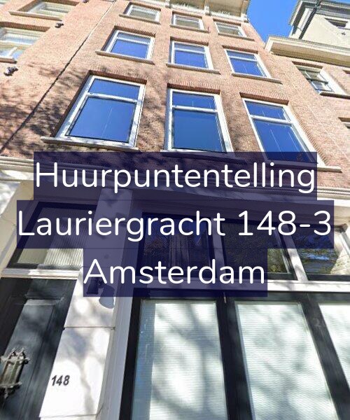 Foto gevel Huurpuntentelling voor Lauriergracht 148-3, Amsterdam