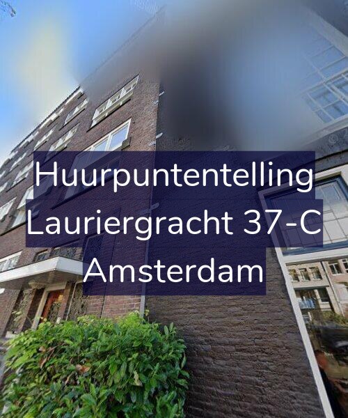 Foto gevel Huurpuntentelling voor Lauriergracht 37-C, Amsterdam