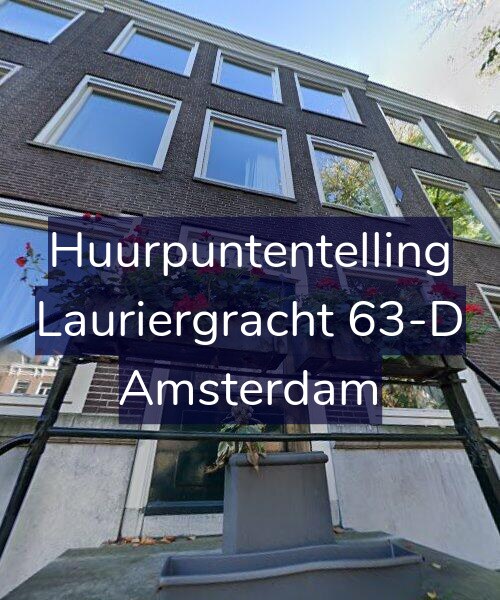 Foto gevel Huurpuntentelling voor Lauriergracht 63-D, Amsterdam