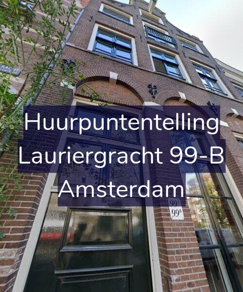 Foto gevel Huurpuntentelling voor Lauriergracht 99-B, Amsterdam