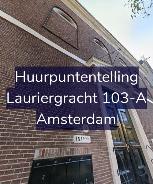 Foto gevel Huurpuntentelling voor Lauriergracht 103-A, Amsterdam