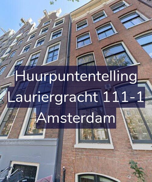 Foto gevel Huurpuntentelling voor Lauriergracht 111-1, Amsterdam