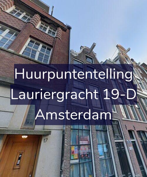 Foto gevel Huurpuntentelling voor Lauriergracht 19-D, Amsterdam