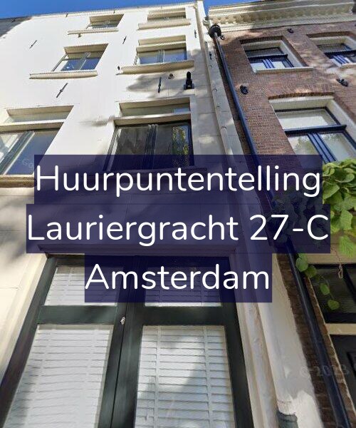 Foto gevel Huurpuntentelling voor Lauriergracht 27-C, Amsterdam