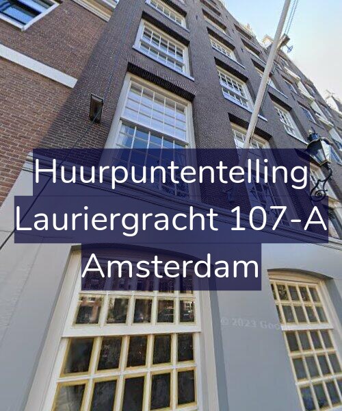 Foto gevel Huurpuntentelling voor Lauriergracht 107-A, Amsterdam