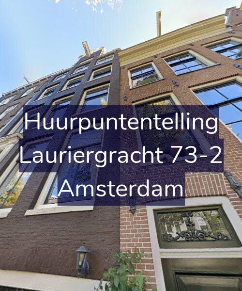 Foto gevel Huurpuntentelling voor Lauriergracht 73-2, Amsterdam