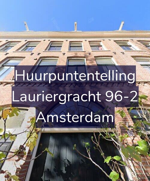 Foto gevel Huurpuntentelling voor Lauriergracht 96-2, Amsterdam