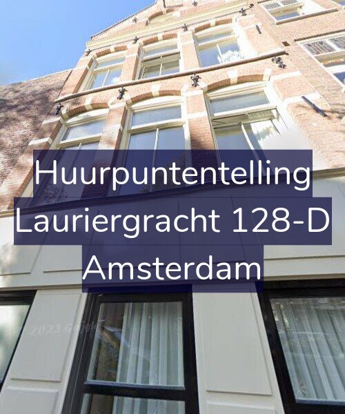 Foto gevel Huurpuntentelling voor Lauriergracht 128-D, Amsterdam