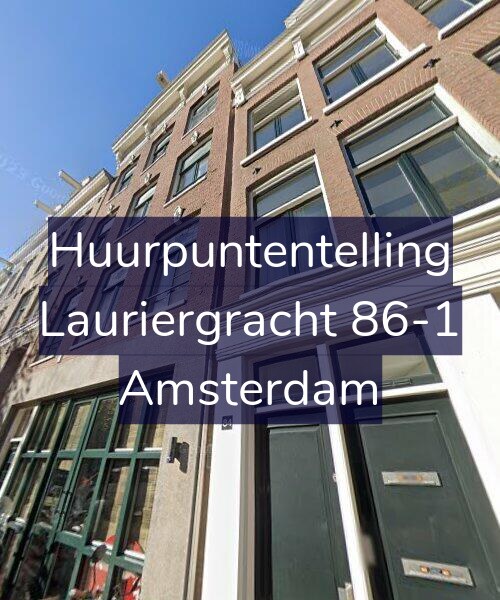 Foto gevel Huurpuntentelling voor Lauriergracht 86-1, Amsterdam