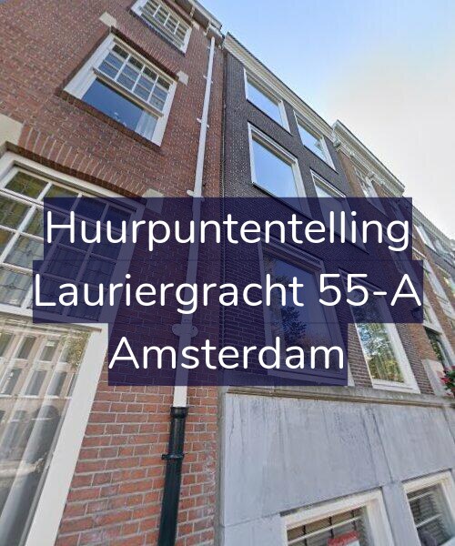 Foto gevel Huurpuntentelling voor Lauriergracht 55-A, Amsterdam