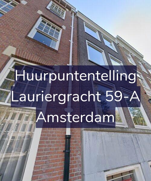 Foto gevel Huurpuntentelling voor Lauriergracht 59-A, Amsterdam