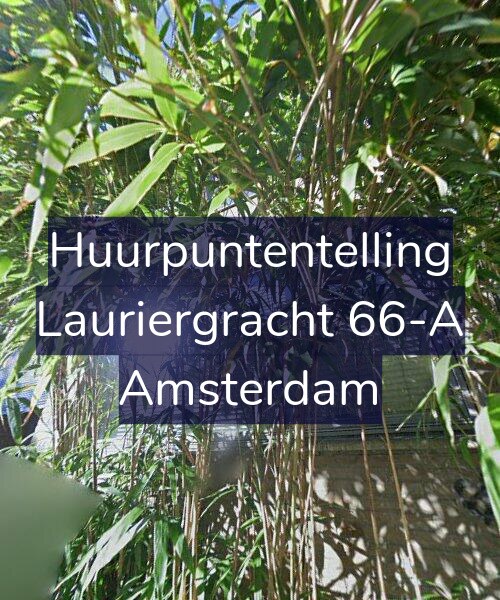 Foto gevel Huurpuntentelling voor Lauriergracht 66-A, Amsterdam