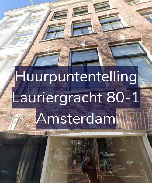 Foto gevel Huurpuntentelling voor Lauriergracht 80-1, Amsterdam