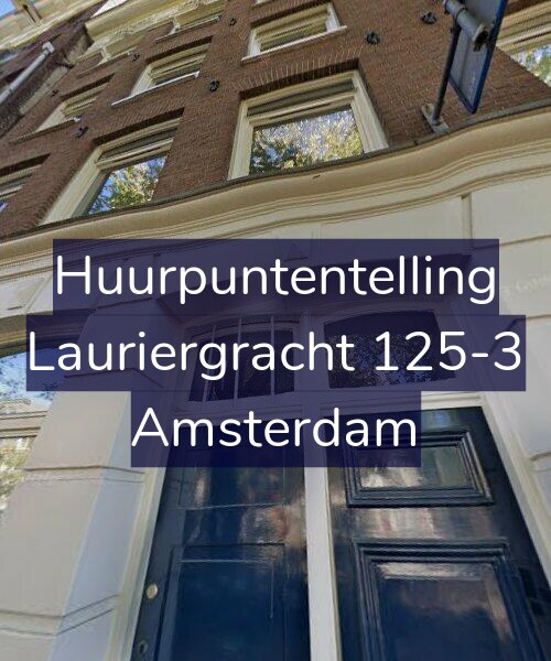 Foto gevel Huurpuntentelling voor Lauriergracht 125-3, Amsterdam