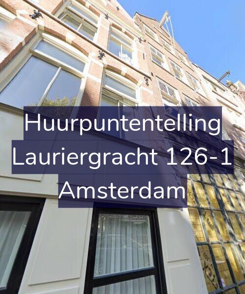 Foto gevel Huurpuntentelling voor Lauriergracht 126-1, Amsterdam