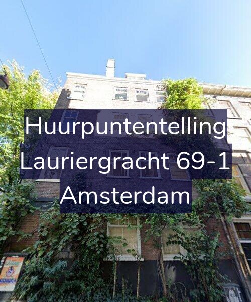 Foto gevel Huurpuntentelling voor Lauriergracht 69-1, Amsterdam