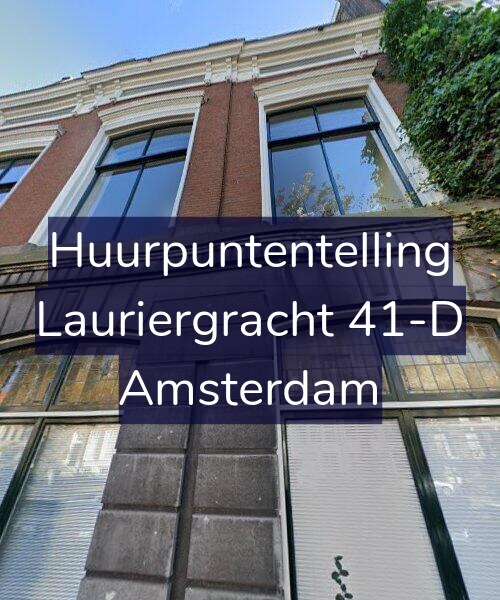 Foto gevel Huurpuntentelling voor Lauriergracht 41-D, Amsterdam