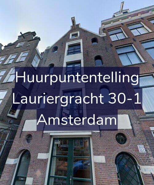 Foto gevel Huurpuntentelling voor Lauriergracht 30-1, Amsterdam