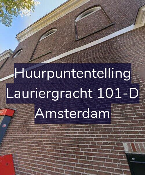 Foto gevel Huurpuntentelling voor Lauriergracht 101-D, Amsterdam