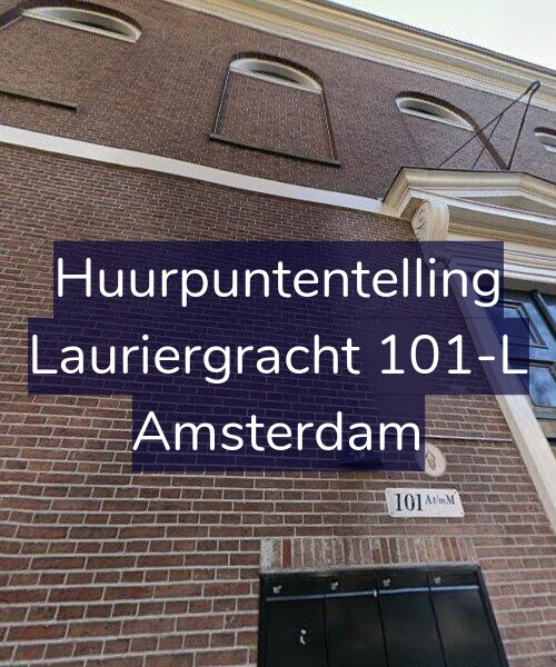 Foto gevel Huurpuntentelling voor Lauriergracht 101-L, Amsterdam