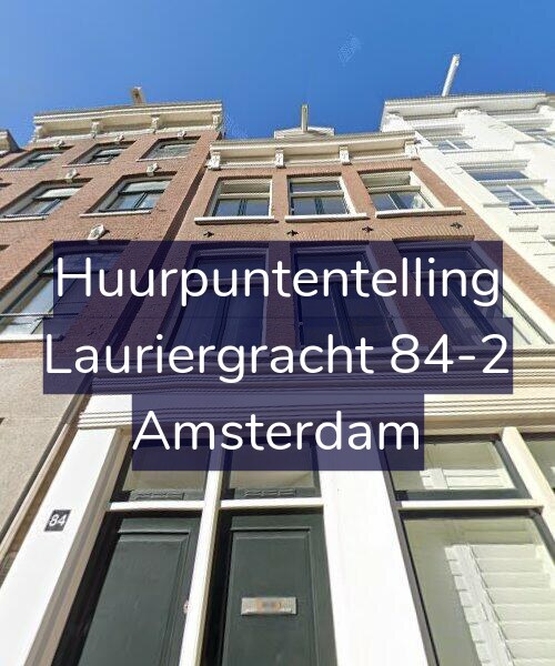 Foto gevel Huurpuntentelling voor Lauriergracht 84-2, Amsterdam