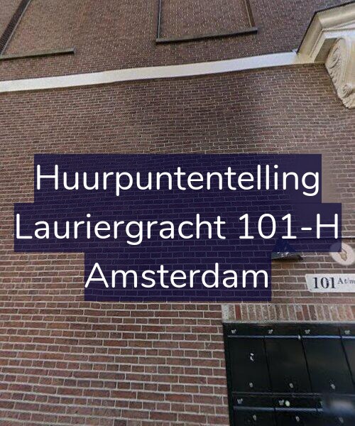 Foto gevel Huurpuntentelling voor Lauriergracht 101-H, Amsterdam