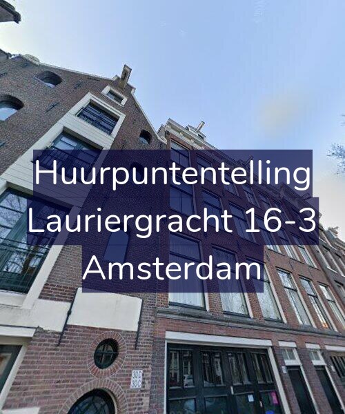Foto gevel Huurpuntentelling voor Lauriergracht 16-3, Amsterdam