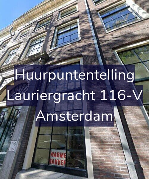 Foto gevel Huurpuntentelling voor Lauriergracht 116-V, Amsterdam