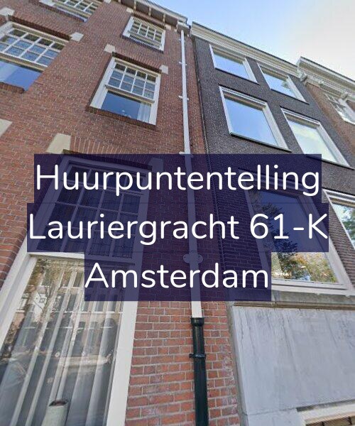 Foto gevel Huurpuntentelling voor Lauriergracht 61-K, Amsterdam