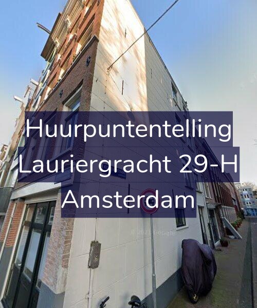 Foto gevel Huurpuntentelling voor Lauriergracht 29-H, Amsterdam