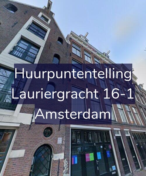 Foto gevel Huurpuntentelling voor Lauriergracht 16-1, Amsterdam