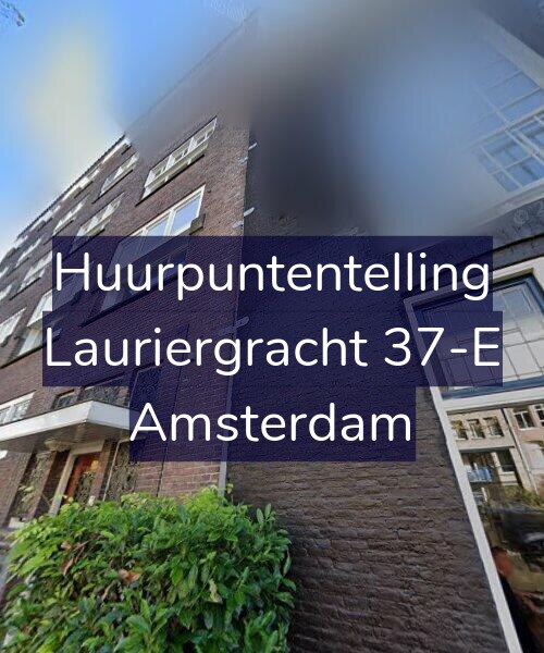 Foto gevel Huurpuntentelling voor Lauriergracht 37-E, Amsterdam
