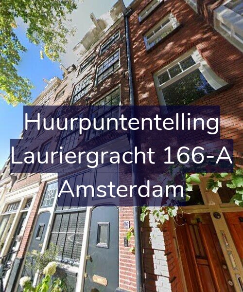 Foto gevel Huurpuntentelling voor Lauriergracht 166-A, Amsterdam