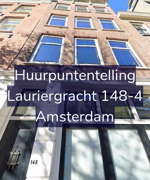 Foto gevel Huurpuntentelling voor Lauriergracht 148-4, Amsterdam