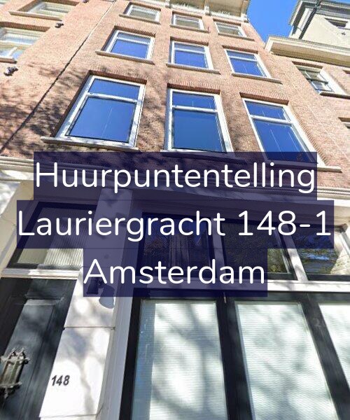 Foto gevel Huurpuntentelling voor Lauriergracht 148-1, Amsterdam