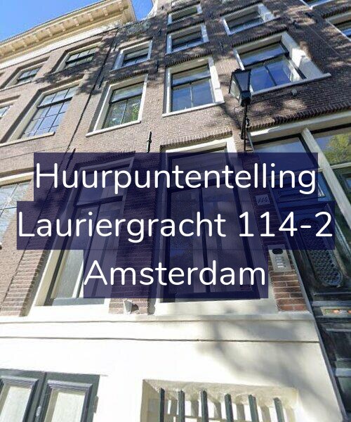 Foto gevel Huurpuntentelling voor Lauriergracht 114-2, Amsterdam