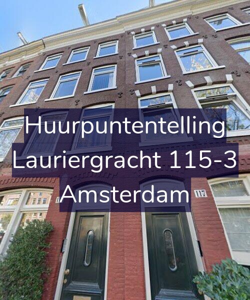 Foto gevel Huurpuntentelling voor Lauriergracht 115-3, Amsterdam