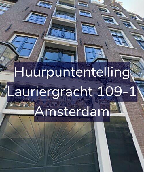Foto gevel Huurpuntentelling voor Lauriergracht 109-1, Amsterdam