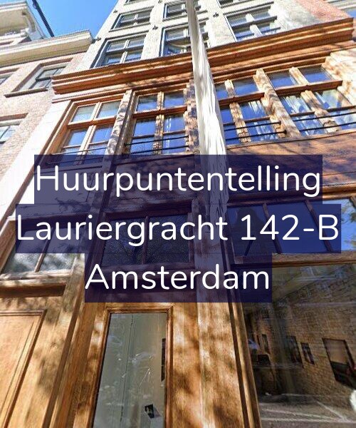 Foto gevel Huurpuntentelling voor Lauriergracht 142-B, Amsterdam