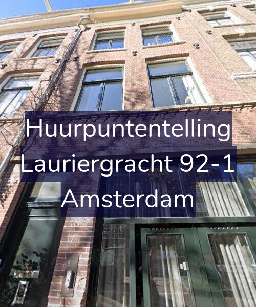 Foto gevel Huurpuntentelling voor Lauriergracht 92-1, Amsterdam