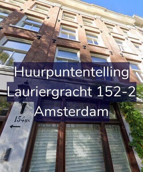 Foto gevel Huurpuntentelling voor Lauriergracht 152-2, Amsterdam