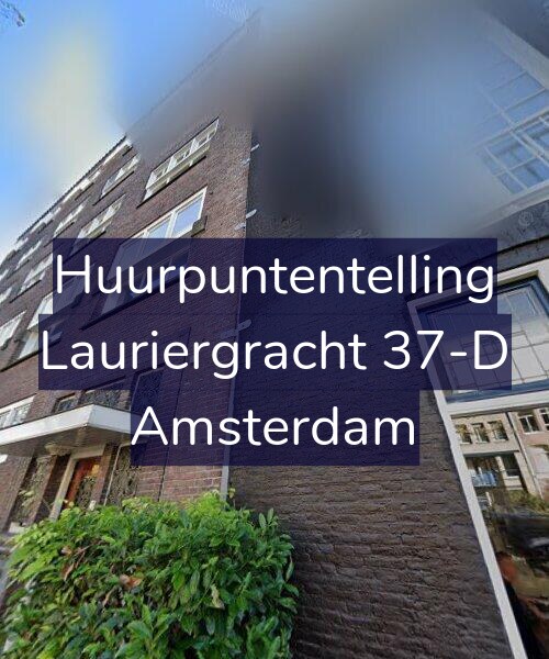 Foto gevel Huurpuntentelling voor Lauriergracht 37-D, Amsterdam