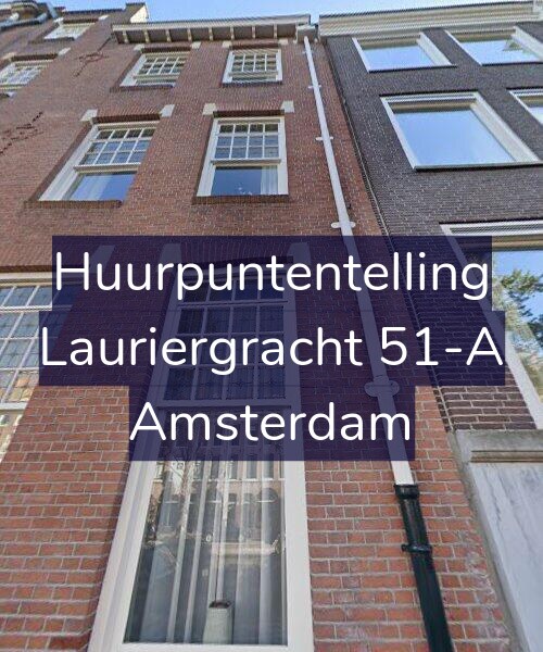 Foto gevel Huurpuntentelling voor Lauriergracht 51-A, Amsterdam