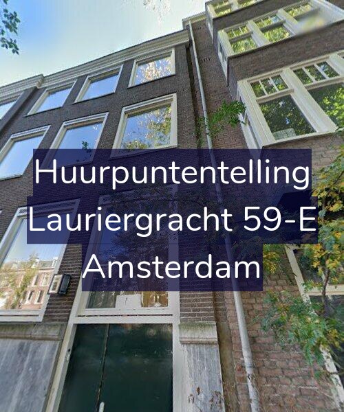 Foto gevel Huurpuntentelling voor Lauriergracht 59-E, Amsterdam