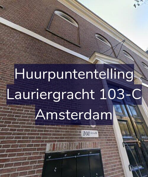 Foto gevel Huurpuntentelling voor Lauriergracht 103-C, Amsterdam
