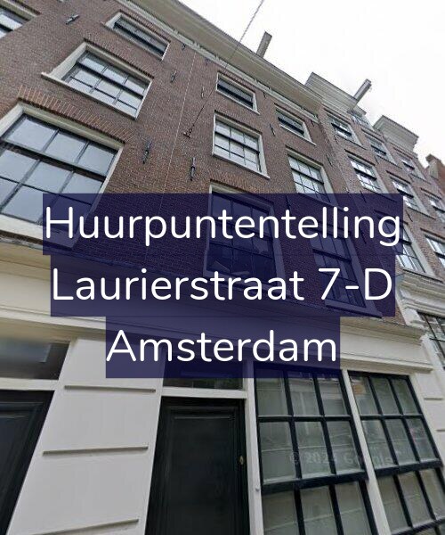 Foto gevel Huurpuntentelling voor Laurierstraat 7-D, Amsterdam