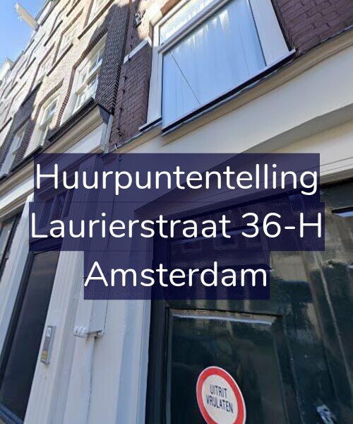 Foto gevel Huurpuntentelling voor Laurierstraat 36-H, Amsterdam