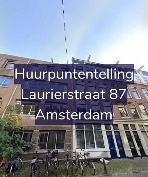 Foto gevel Huurpuntentelling voor Laurierstraat 87, Amsterdam