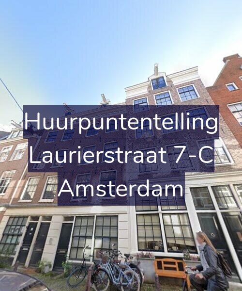 Foto gevel Huurpuntentelling voor Laurierstraat 7-C, Amsterdam